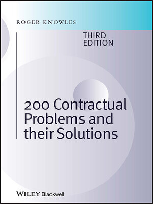 cover image of 200 Contractual Problems and their Solutions